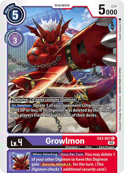Growlmon, EX3-057