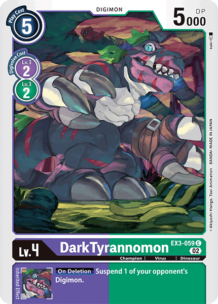 DarkTyrannomon, EX3-059