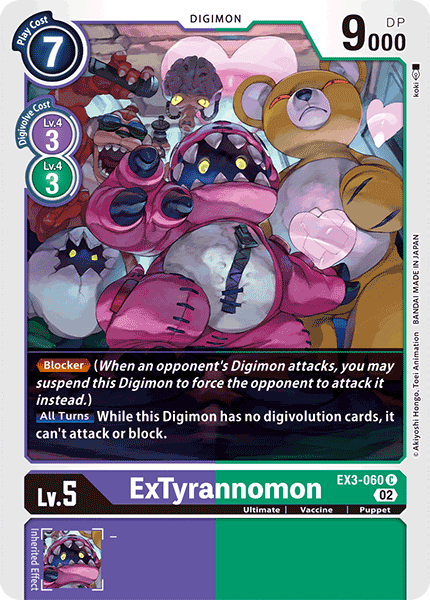 ExTyrannomon, EX3-060