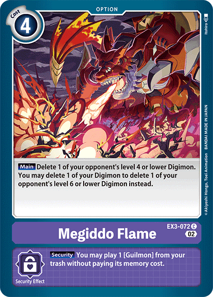 Megiddo Flame, EX3-072