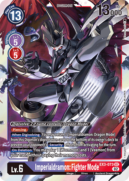 Imperialdramon: Fighter Mode, EX3-073