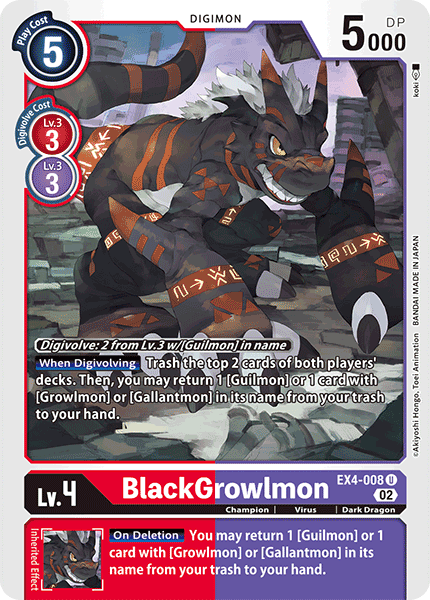 BlackGrowlmon, EX4-008