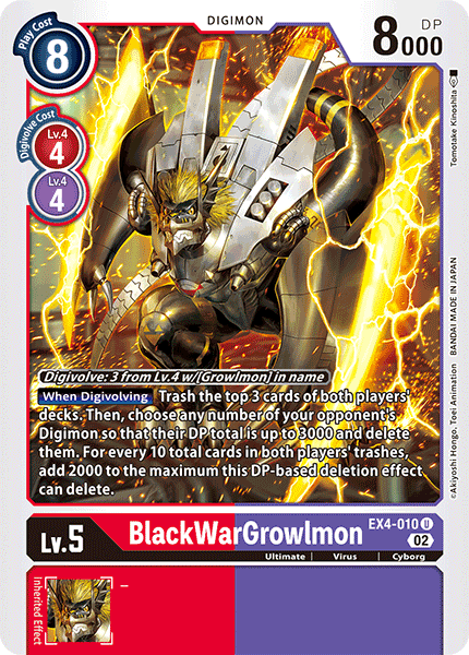 BlackWarGrowlmon, EX4-010