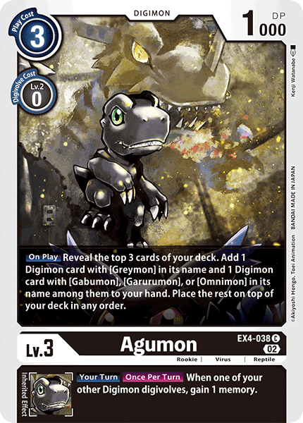 Agumon, EX4-038