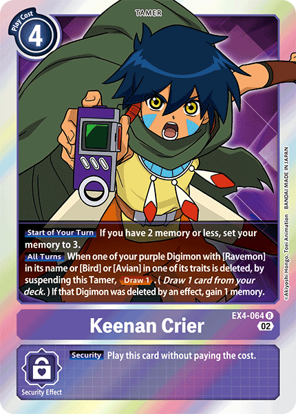 Keenan Crier, EX4-064