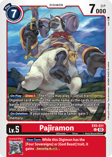 Pajiramon, EX5-011