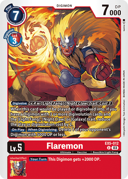 Flaremon, EX5-012