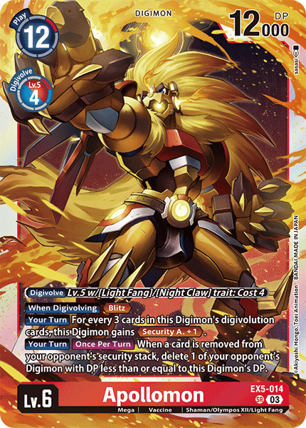 Apollomon, EX5-014