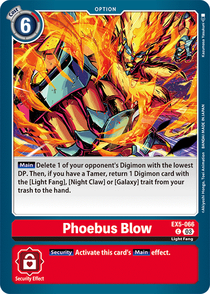 Phoebus Blow, EX5-066