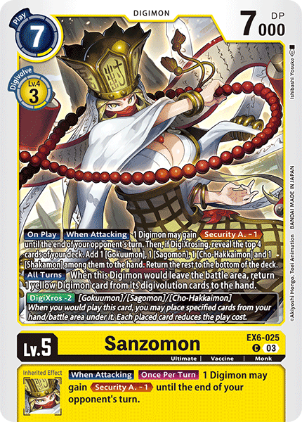 Sanzomon, EX6-025