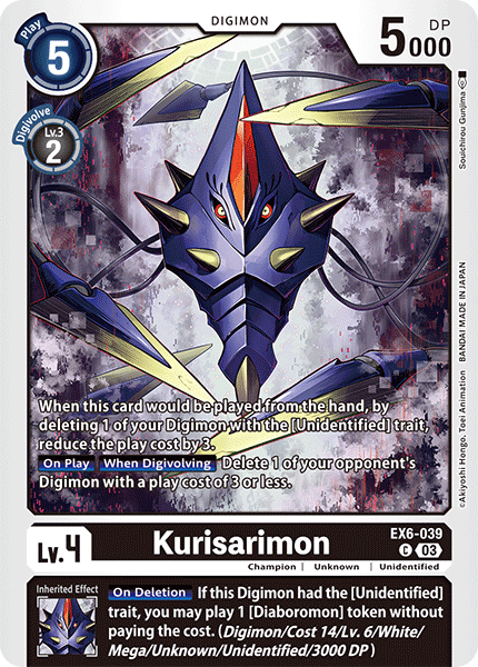 Kurisarimon, EX6-039