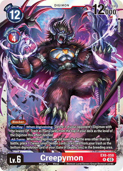 Creepymon, EX6-058