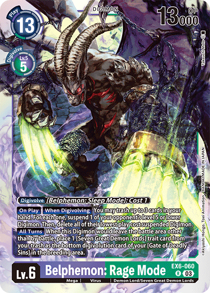 Belphemon: Rage Mode, EX6-060