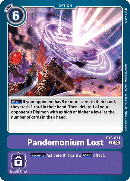 Pandemonium Lost, EX6-071