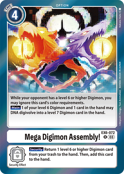 Mega Digimon Assembly!, EX6-072
