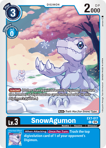 SnowAgumon, EX7-017