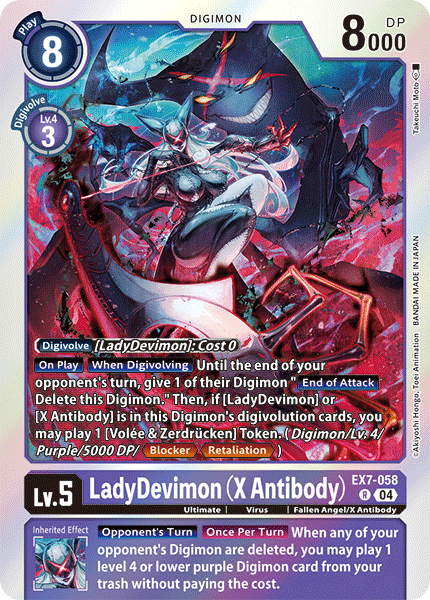 LadyDevimon (X Antibody), EX7-058