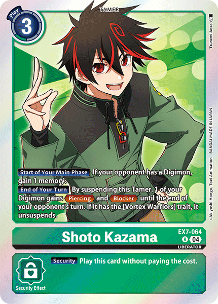 Shoto Kazama, EX7-064