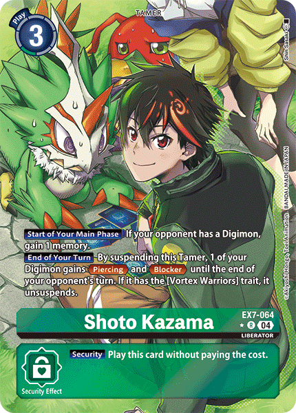 Shoto Kazama, EX7-064-p1