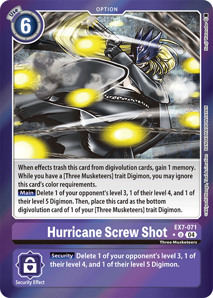 Hurricane Screw Shot, EX7-071-p1