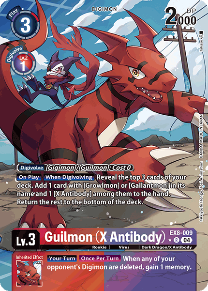 Guilmon (X Antibody), EX8-009-p1