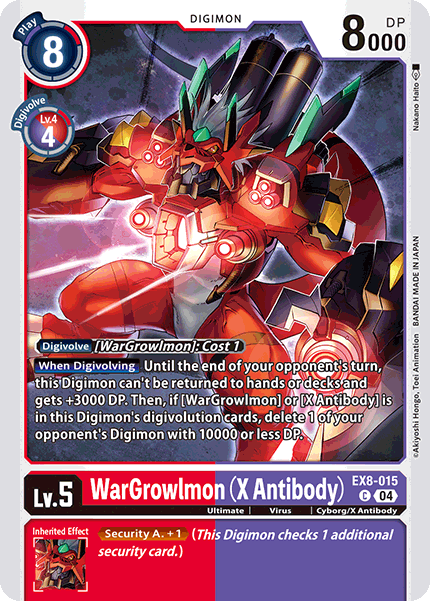 WarGrowlmon (X Antibody), EX8-015