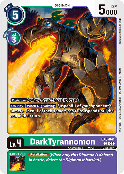 DarkTyrannomon, EX8-041