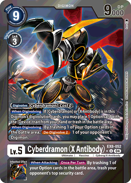 Cyberdramon (X Antibody), EX8-052-p1