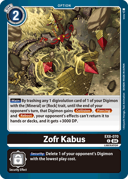 Zofr Kabus, EX8-070