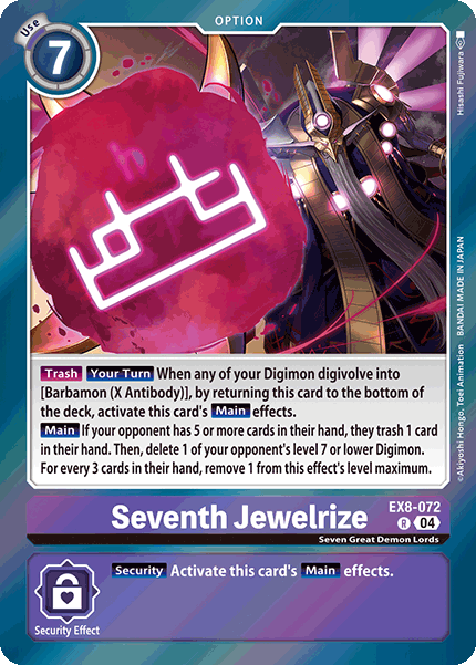 Seventh Jewelrize, EX8-072