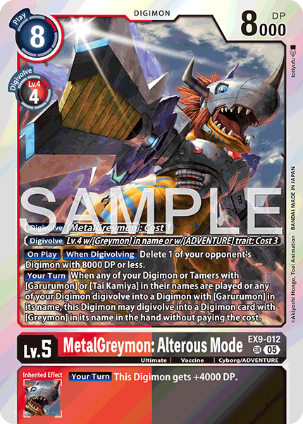 MetalGreymon: Alterous Mode, EX9-012