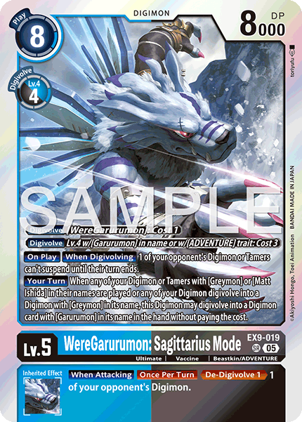 WereGarurumon: Sagittarius Mode
, EX9-019