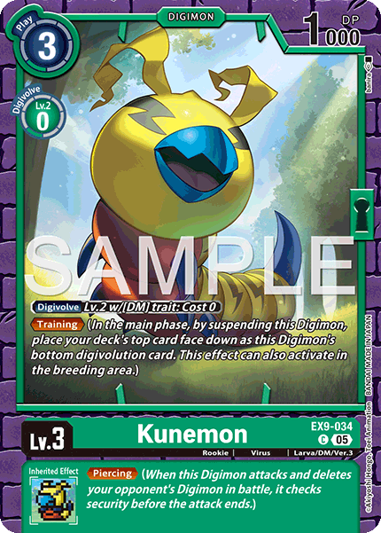 Kunemon, EX9-034