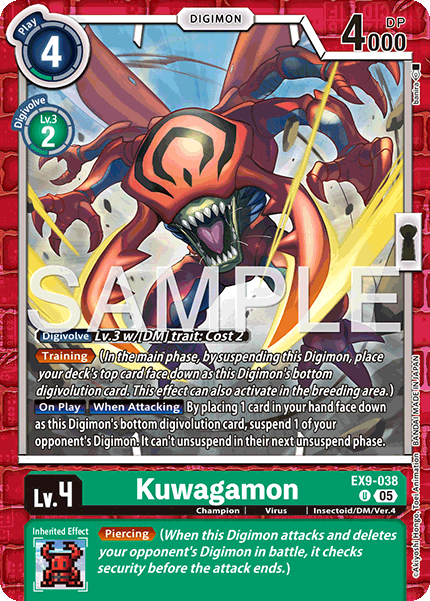 Kuwagamon, EX9-038