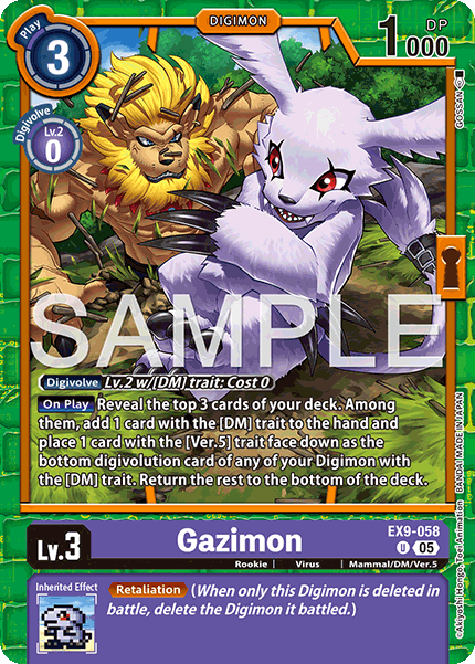 Gazimon, EX9-058