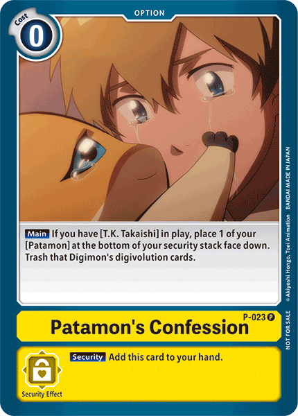 Patamon's Confession, P-023