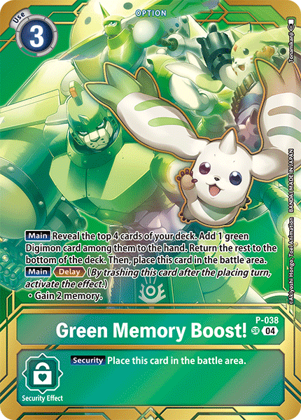 Green Memory Boost!, P-038-p5