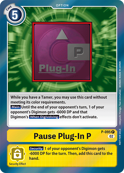 Pause Plug-In P, P-095