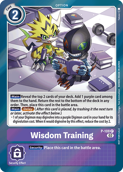 Wisdom Training, P-108