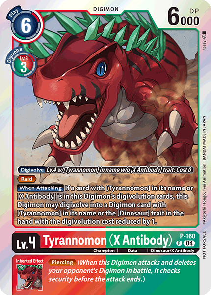 Tyrannomon (X Antibody), P-160