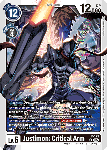 Justimon: Critical Arm, P-179