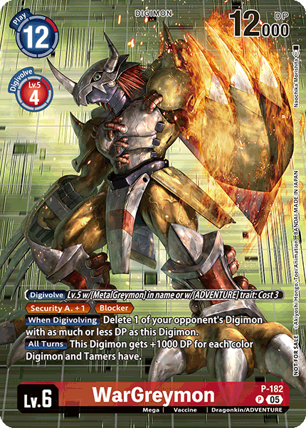 WarGreymon, P-182