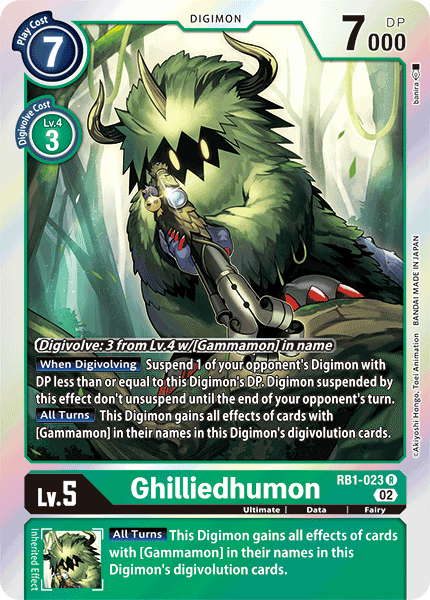 Ghilliedhumon, RB1-023