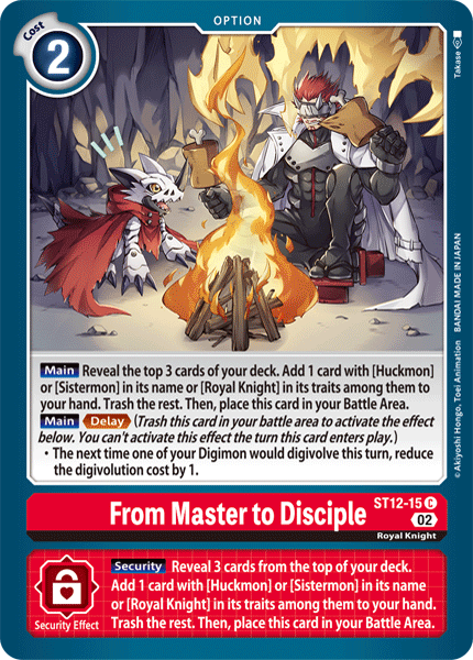 From Master to Disciple, ST12-15