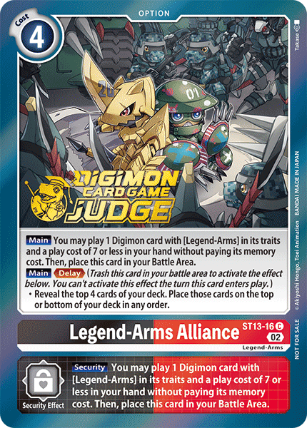 Legend-Arms Alliance, ST13-16-p1