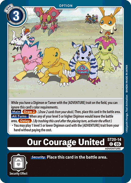 Our Courage United, ST20-14