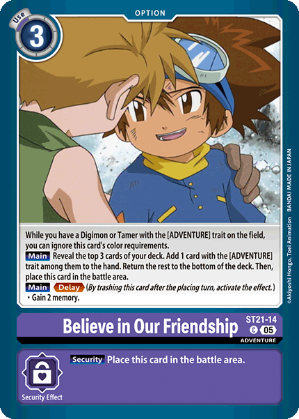 Believe in Our Friendship, ST21-14