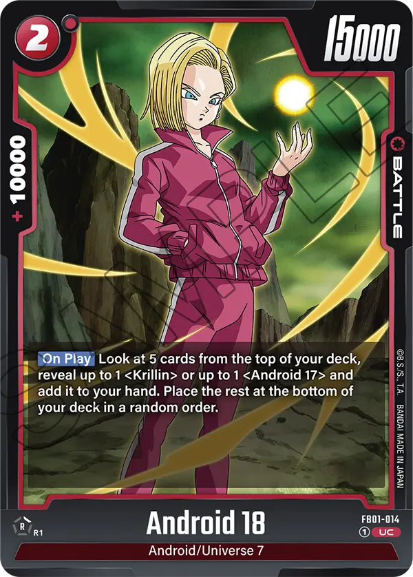 Android 18, FB01-014