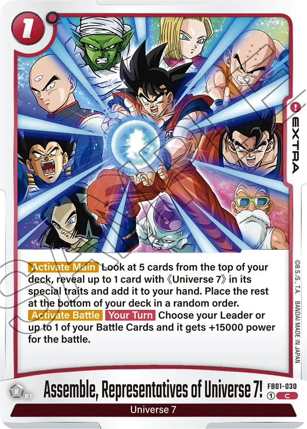 Assemble, Representatives of Universe 7!, FB01-030