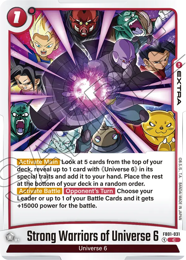 Strong Warriors of Universe 6, FB01-031